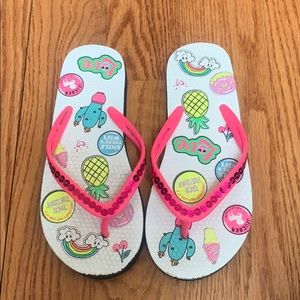 Girls Justice Flip flops.